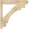 Ekena Millwork Merced Rough Sawn Arts and Crafts Outlooker, Douglas Fir, 6"W x 30"D x 30"H OUT06X30X30MRC03RDF - alternate 3